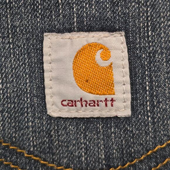 Carhartt Denim Work Jeans Men’s 32 x 34 Blue Distressed Style B01 - Picture 3 of 10